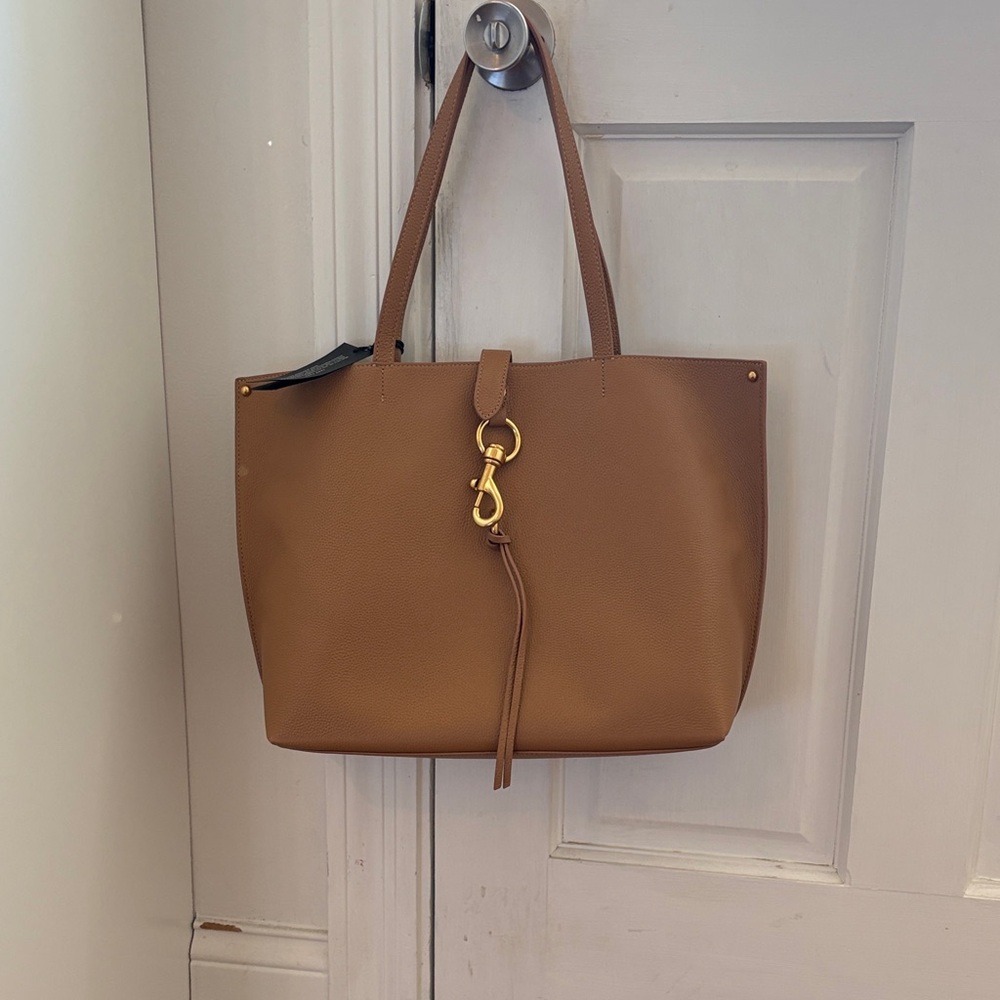 Rebecca Minkoff Brown Tote Bag with Gold Accent